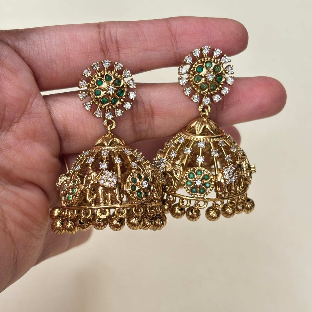 Antique Elephant Jhumkas