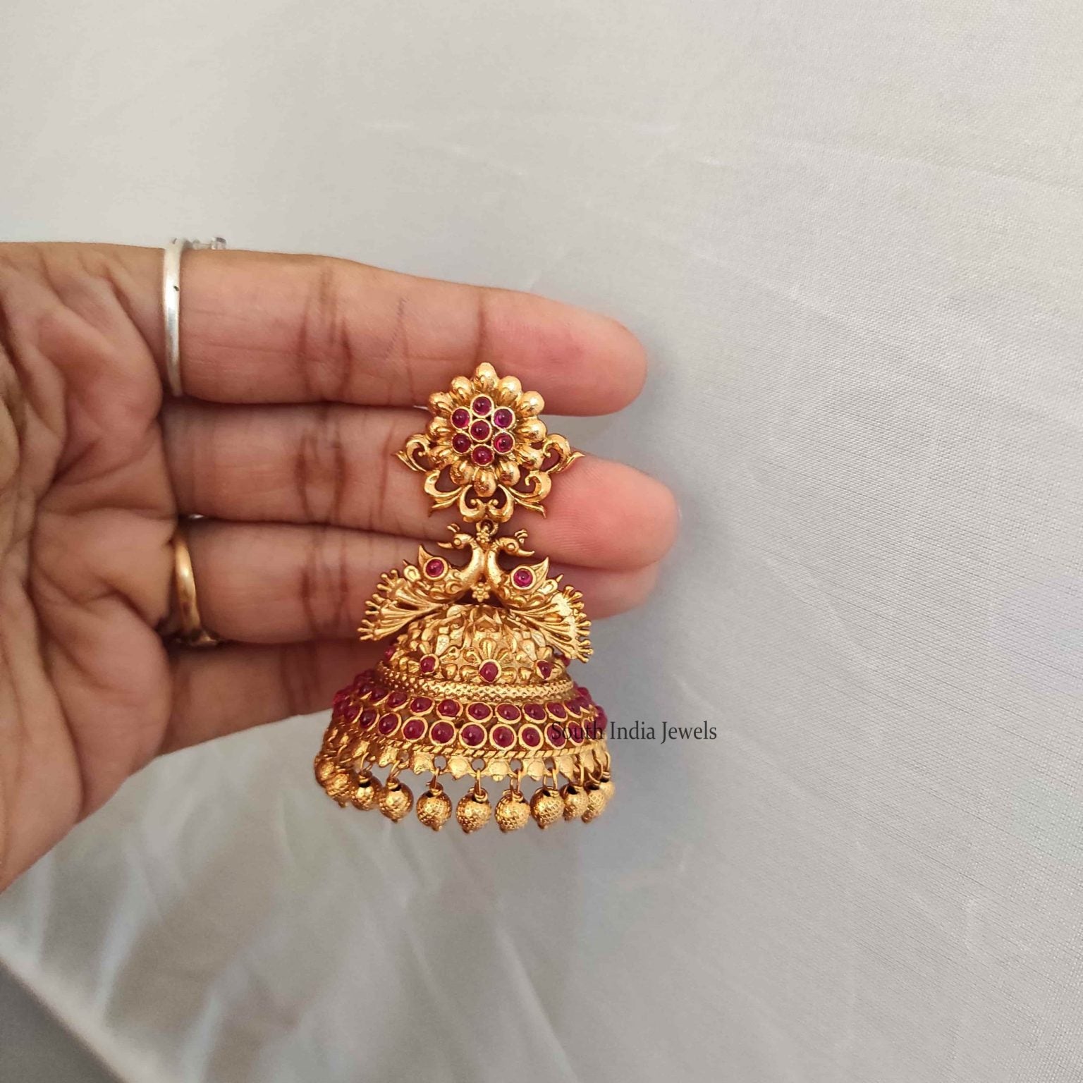 Flower Design Bridal Jhumka
